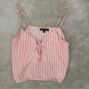 Kendall & Kylie Pink Striped Women's Top